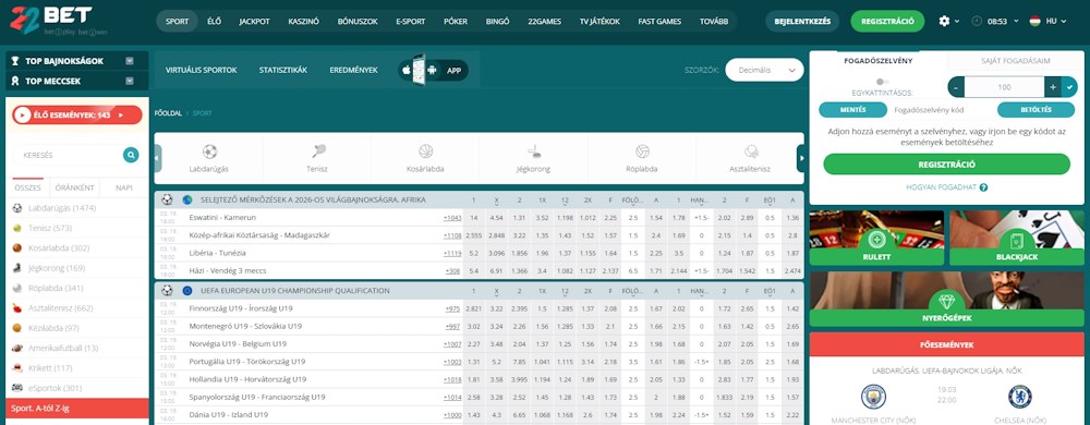 22bet alternative link Magyarország
